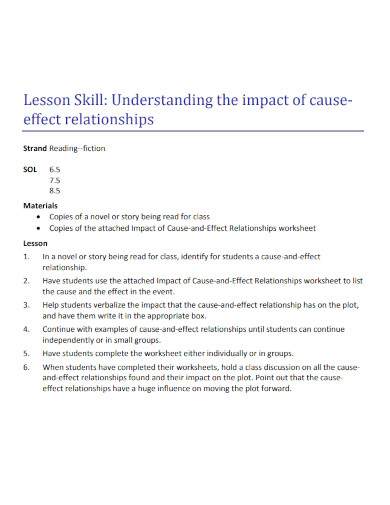 understanding impact of cause effect relationships