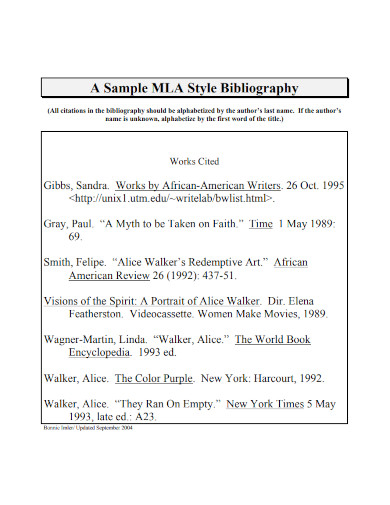 how to write a bibliography for a speech