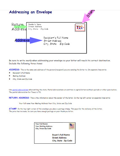 Mail Envelope - Examples, PDF | Examples