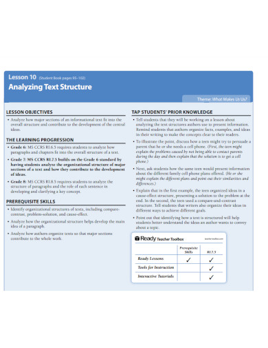 Text Structure - Examples, PDF | Examples