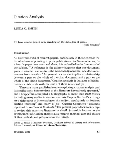 Citation - Examples, PDF | Examples