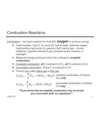 essay on combustion reaction