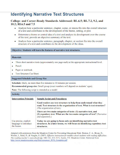 Text Structure - Examples, PDF | Examples