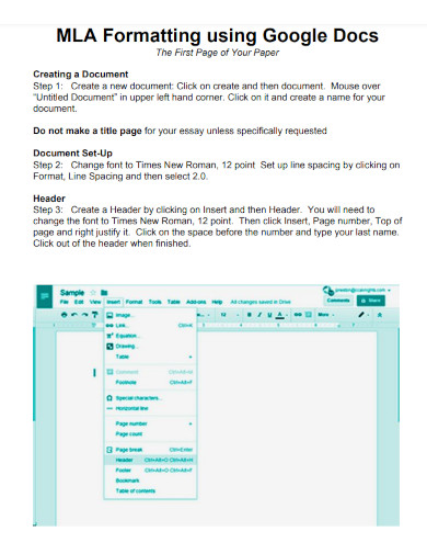 Mla Format Google Docs Examples Pdf Examples