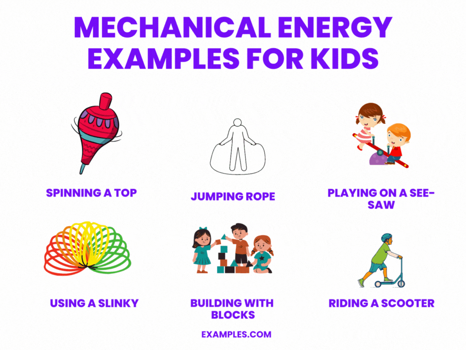 mechanical energy examples for kids
