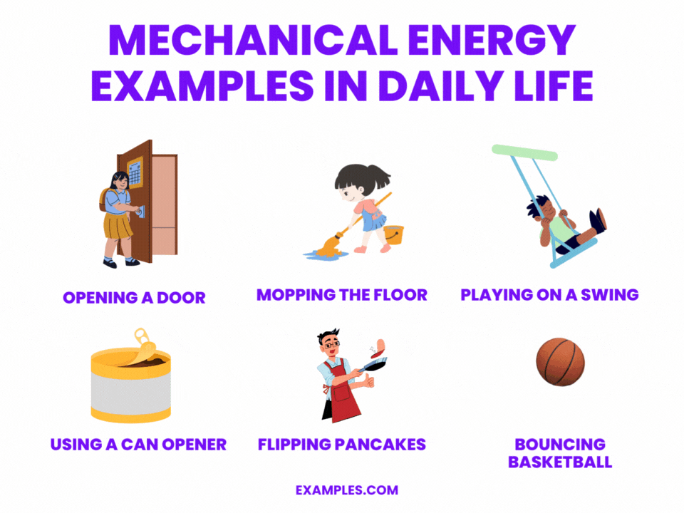 mechanical energy examples in daily life