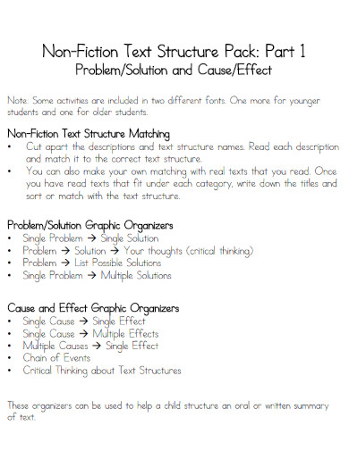 Text Structure - Examples, PDF | Examples