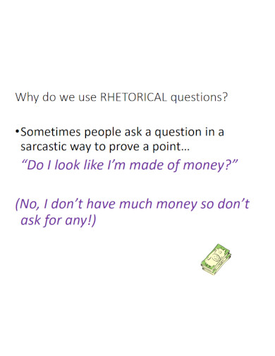 rhetorical question for no homework