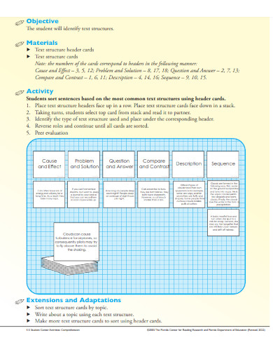 Text Structure - Examples, PDF | Examples