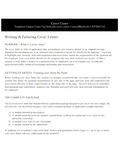 writing tailoring job cover letters