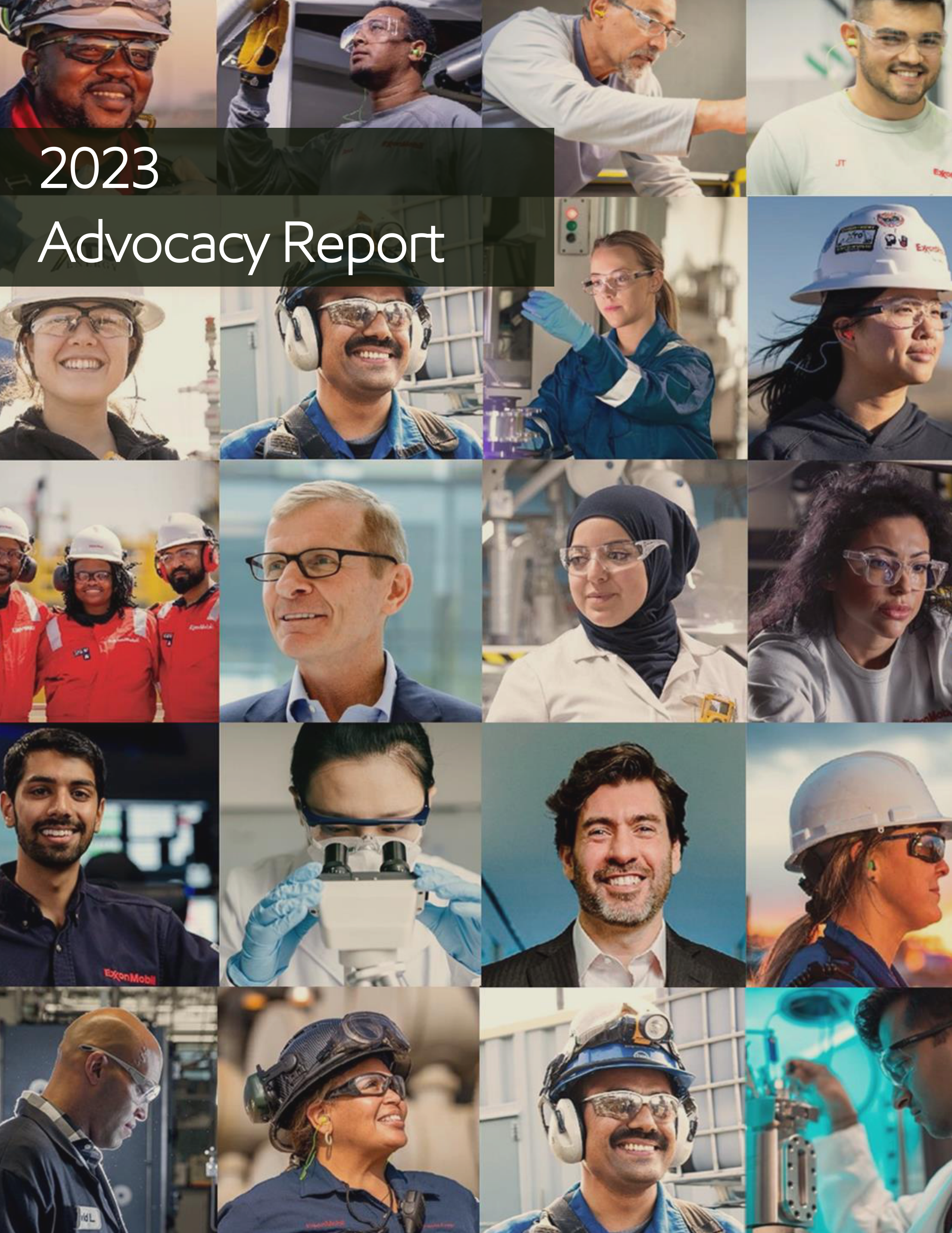 ExxonMobil Advocacy Report — page 1
