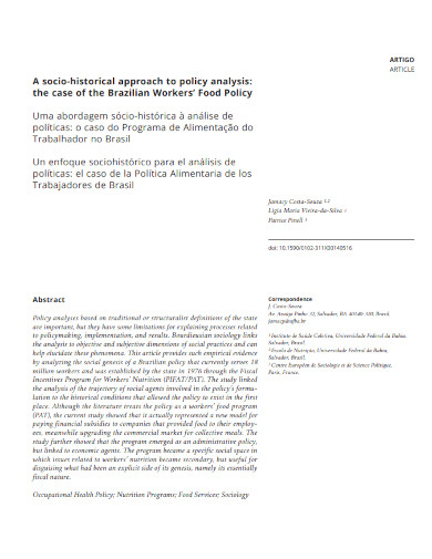 a socio historical approach to policy analysis 