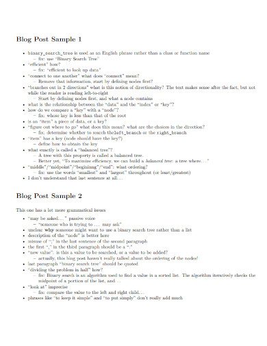 Blog - Examples, PDF | Examples