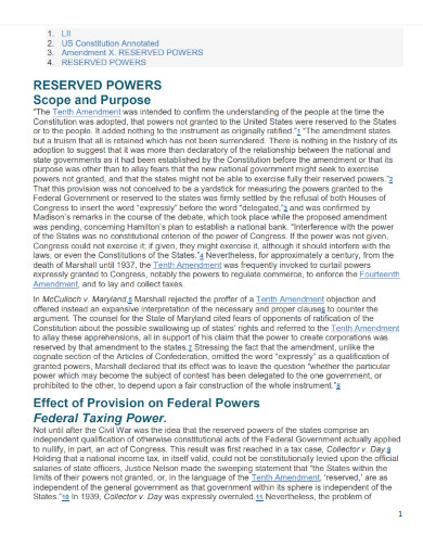 Reserved Powers Scope and Purpose 