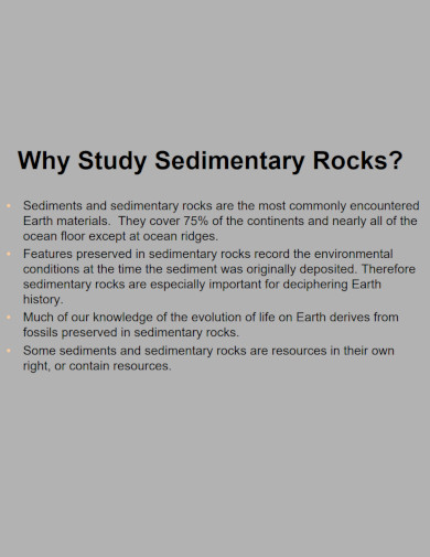 sedimentary rocks and their processes
