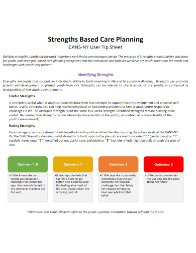 strengths based care planning