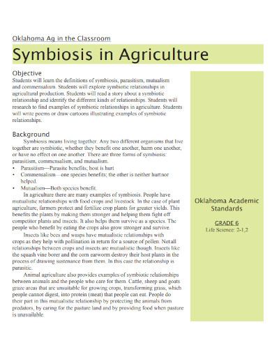 symbiosis relationships in agriculture