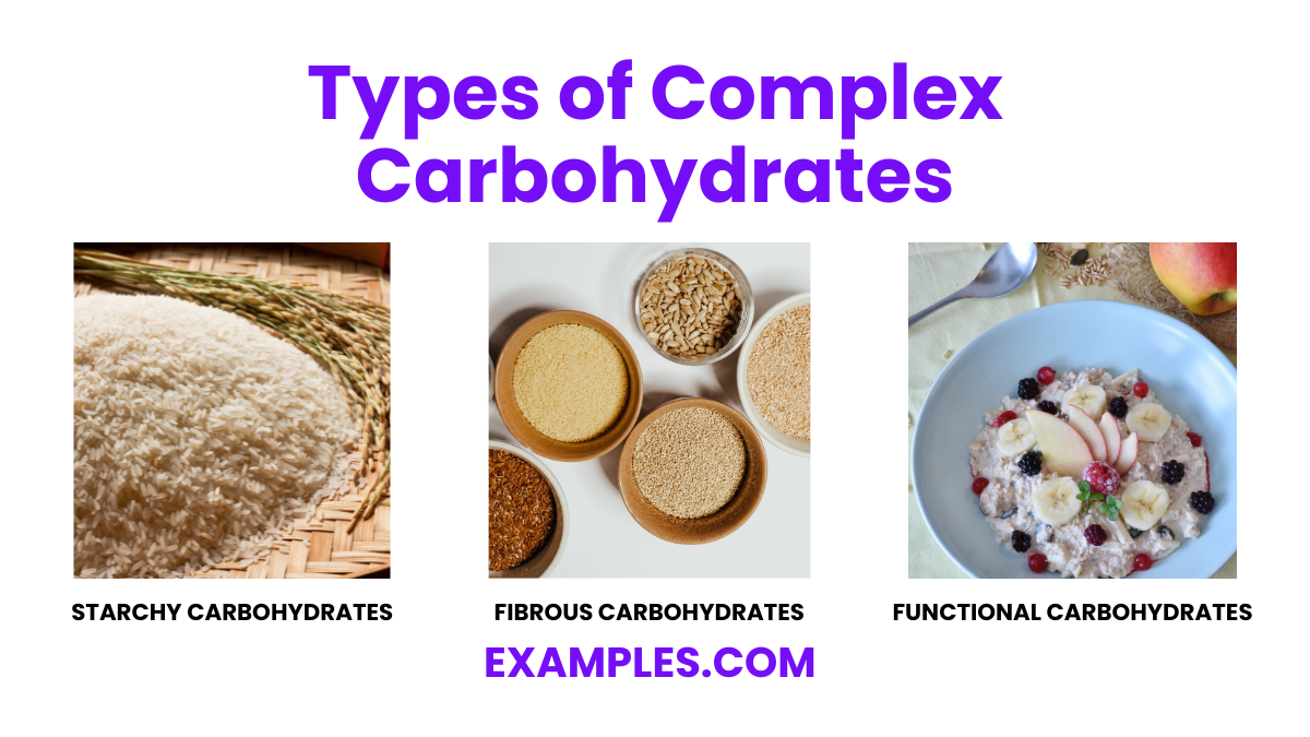 types of complex carbohydrates