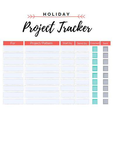 holiday project tracker