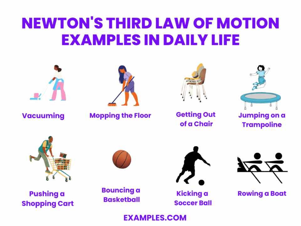 newtons third law of motion examples in daily life