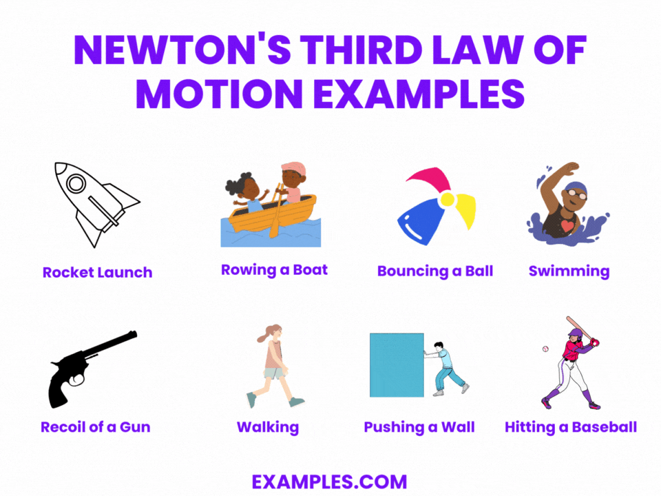 newtons third law of motion examples