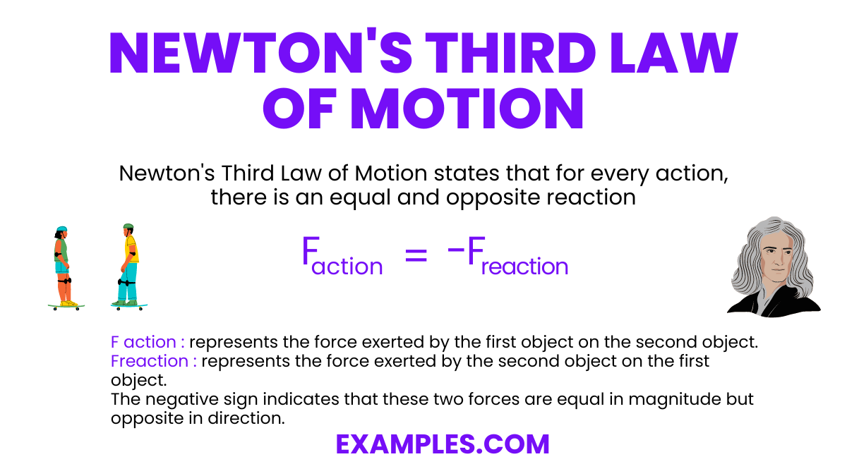Newtons Third Law of Motion Image