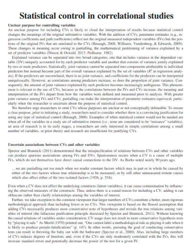Correlational Study - Examples, PDF | Examples