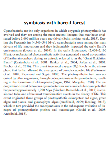 symbiosis with boreal forest