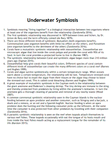 underwater symbiosis