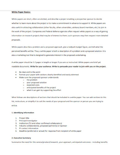 White Paper 15 Examples Format How To Write PDF