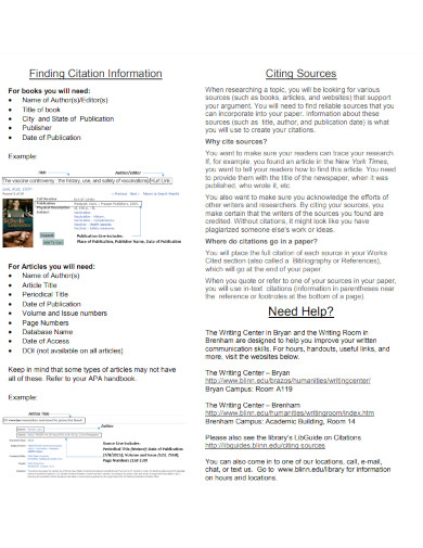apa bibliography citation examples