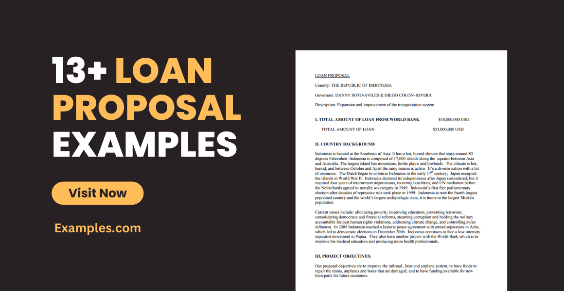 how to write a business proposal requesting for loan