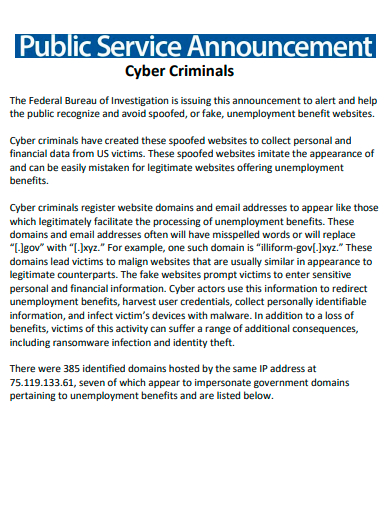 psa cyber criminals