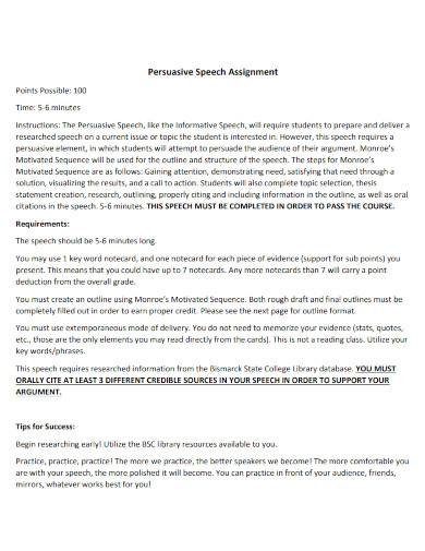 How to Write a Persuasive Speech Outline? | Examples