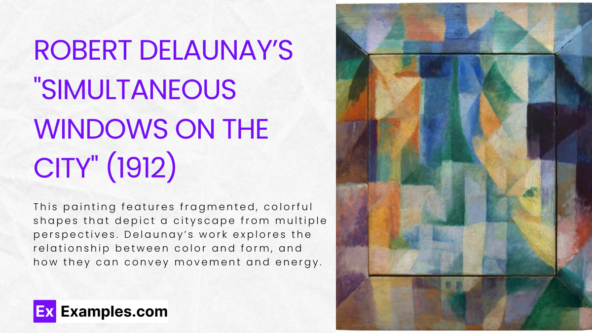 Robert Delaunay’s _Simultaneous Windows on the City_ (1912)