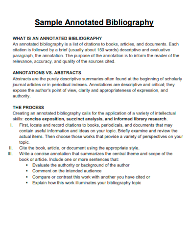 annotated bibliography qualitative research example