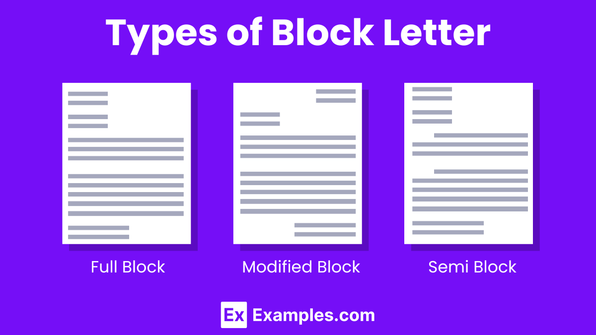 Types of Block Letter