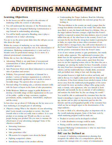 19+ Advertising Examples in PDF | Examples