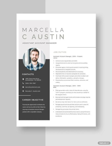 assistant account manager resume