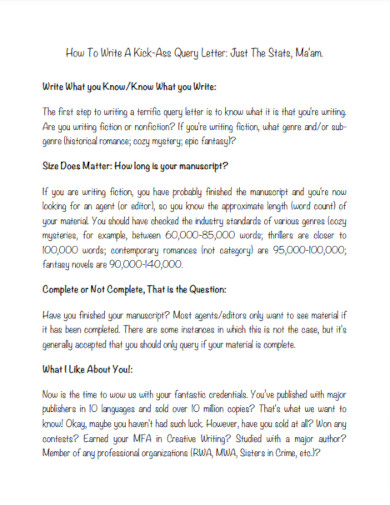 25+ Query Letter - Examples, Word, Google Docs, Apple Pages, PDF | Examples