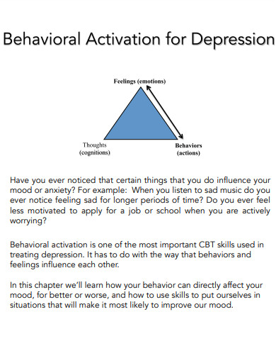 behavioral activation for depression