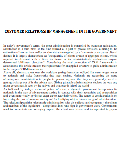 crm in government
