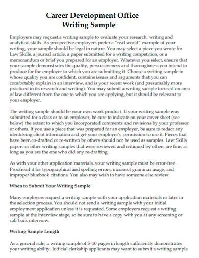 20+ Writing Sample - Examples, Pdf 