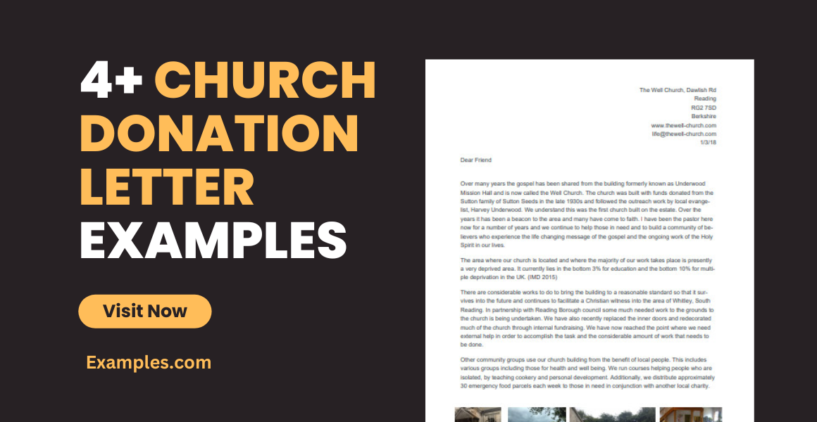 church donation letter examples