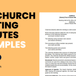 Church Meeting Minutes Examples