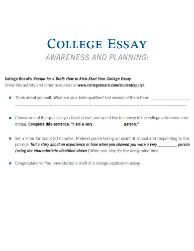 montage essay for college