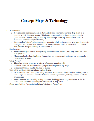 concept maps technology