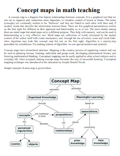 Concept Map - Examples, PDF, MS Word, Apple Pages | Examples