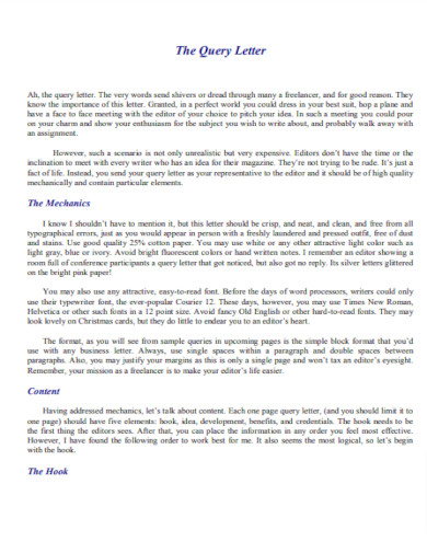25+ Query Letter - Examples, Word, Google Docs, Apple Pages, PDF | Examples