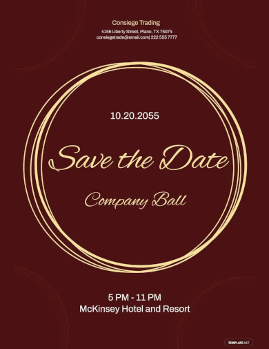 electronic save the date template